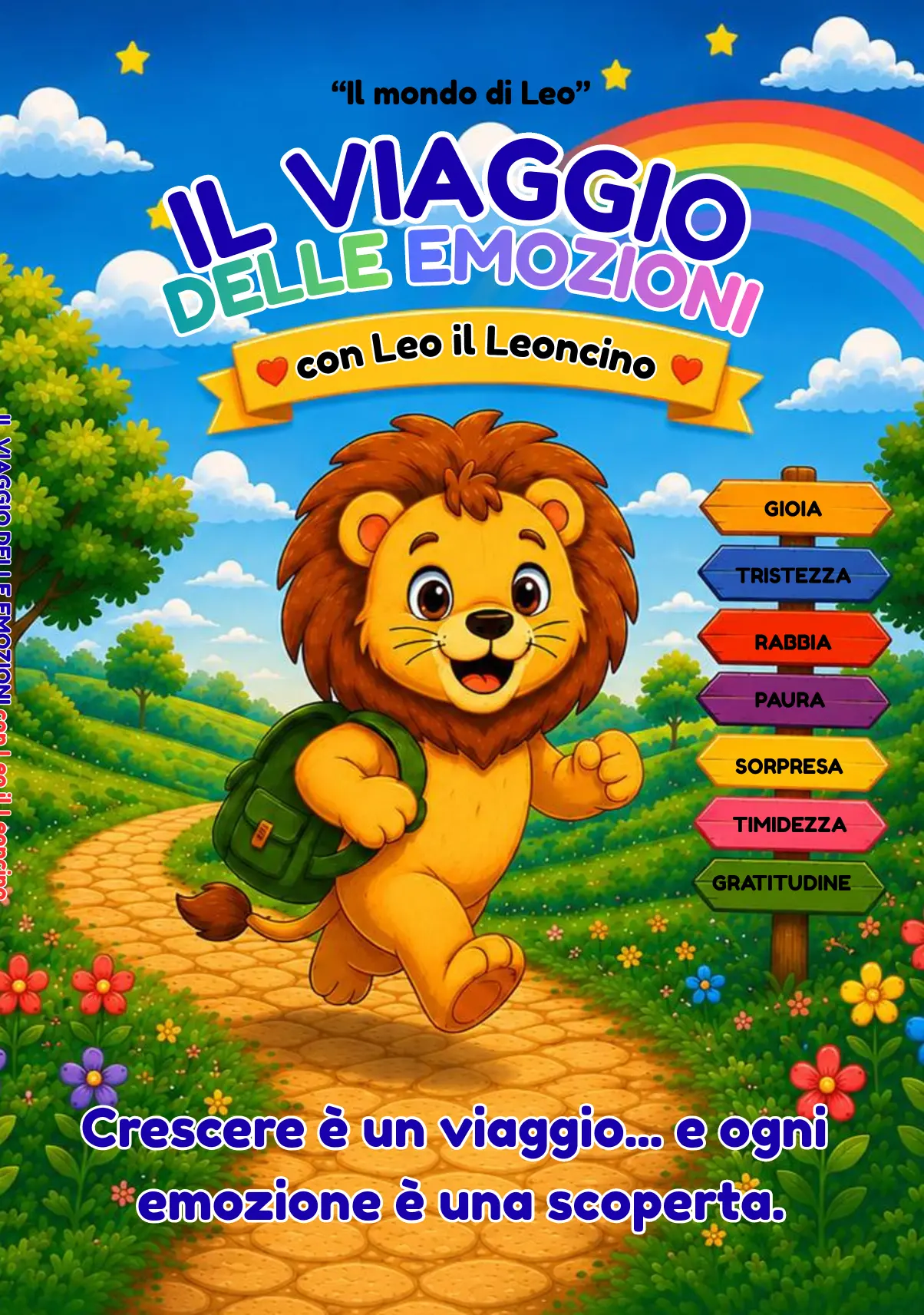 Copertina del libro Il viaggio delle emozioni con Leo il Leoncino