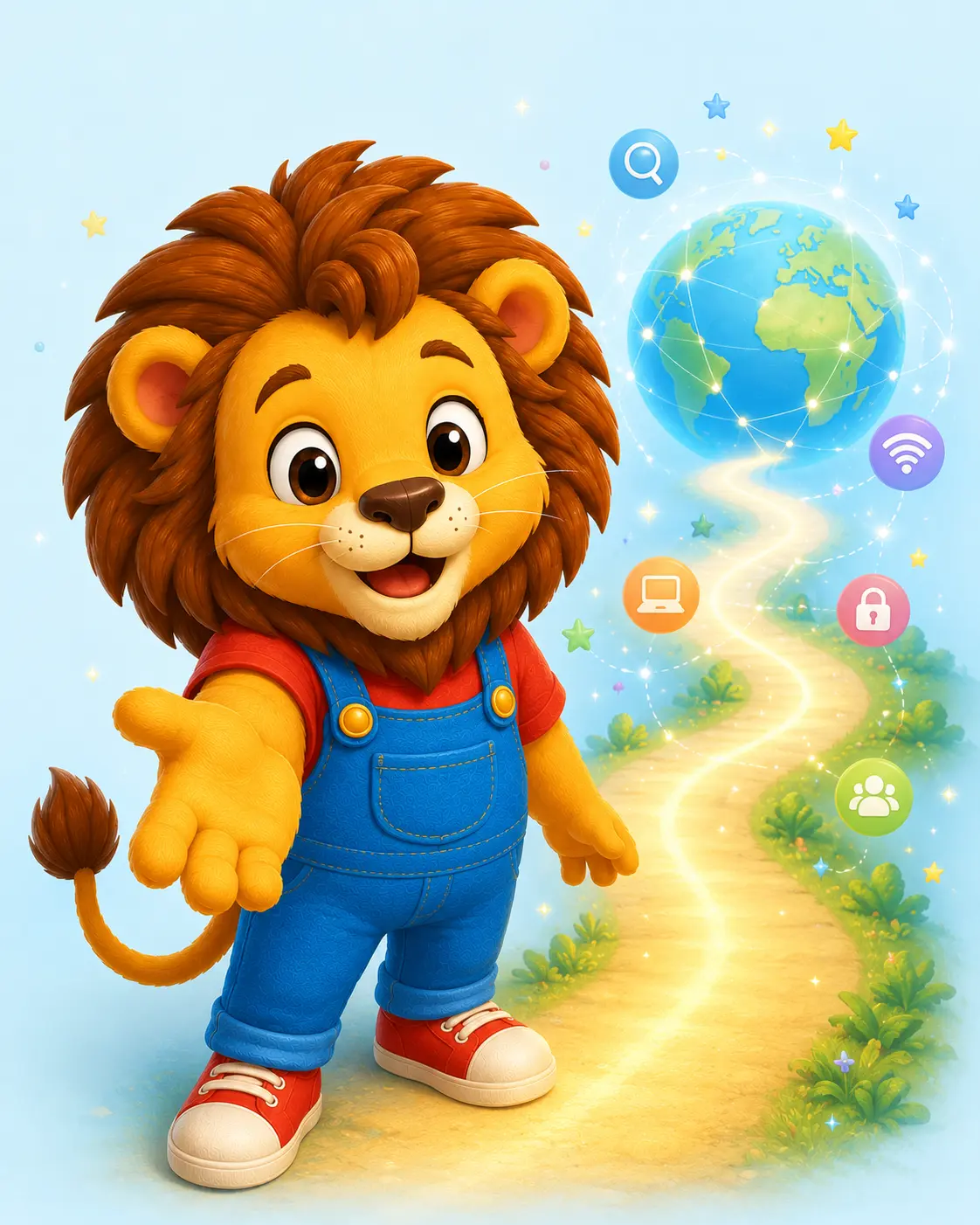Leo il Leoncino invita a scoprire il mondo digitale